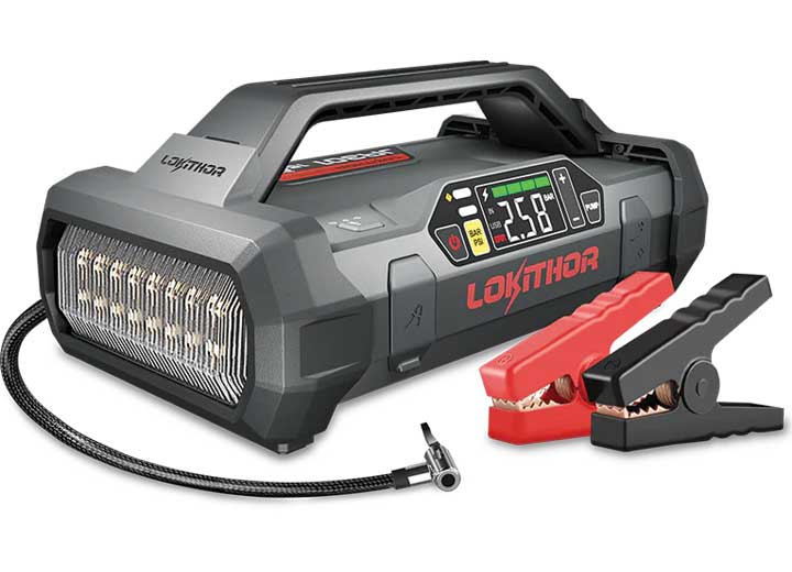 Lokithor Jump Starter with Air Compressor 2000Amp  • JA301