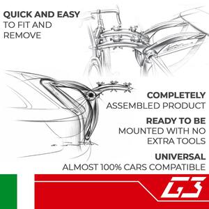 G3 Frame Trunk Mount Bike Rack for 3 Bikes  • 23.201