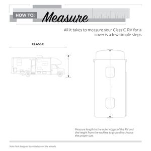 Classic Accessories Encompass Class C Motorhome Cover, Cinder, 26'-29' • 80-497-172401-RT
