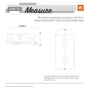 Classic Accessories PermaPro Class C Motorhome Cover, Gray, 32'-35'  • 80-314-191001-RT