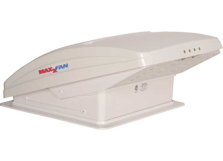 Maxxair Maxxfan Deluxe Roof Vent W/ 12V Fan and Thermostat - Manual Lift - 10 Speed - White  • 00-05100K