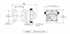 Aqua Pro 3 GPM 12 VDC Self-Priming Water Pump  • 21849