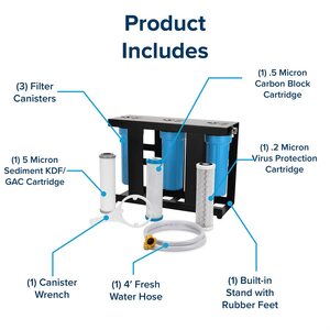 Camco Evo X3 Triple Stage Premium RV Water Filter Kit  • 40649