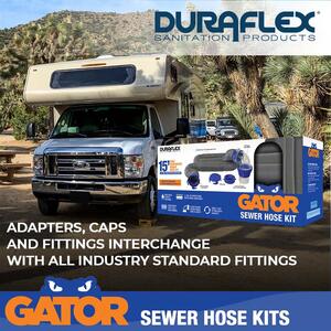 Duraflex Gator 21 Mil Polypropylene RV Sewer Hose Kit, 15 Ft  • 22003