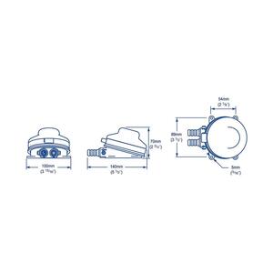 Whale Babyfoot Foot Operated Galley Pump, 2.2 GPM  • GP4618