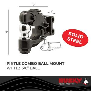 Husky Towing Pintle Combo Ball Mount 2-5/16