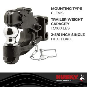 Husky Towing Pintle Combo Ball Mount 2-5/16