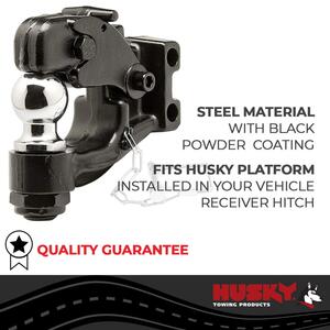 Husky Towing Pintle Combo Ball Mount 2-5/16