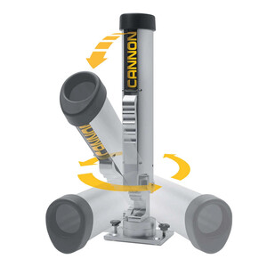 Cannon Axis Silver Aluminum Adjustable 2-Rod Holder  • 1907024