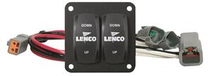 Lenco Double Rocker Switch Kit Single - 12 & 24-Volt - Single Actuator Systems  • 10222-211D