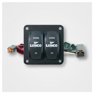 Lenco Double Rocker Switch Kit Single - 12 & 24-Volt - Single Actuator Systems  • 10222-211D