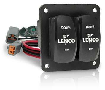 Lenco Double Rocker Switch Kit Single - 12 & 24-Volt - Single Actuator Systems  • 10222-211D