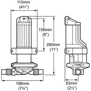 Whale Gulper 320 12V 320 GPH Electric Diaphragm Bilge Pump  • BP2052