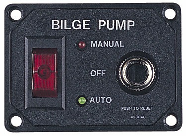 Sea Dog 12V Bilge Pump Panel with Circuit Breaker  • 423040-1