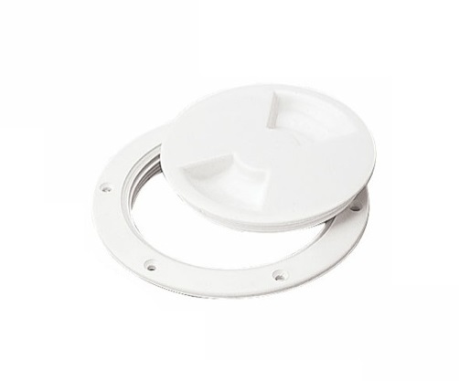 Sea Dog Screw-Out ABS Deck Plate, White  • 337160-1