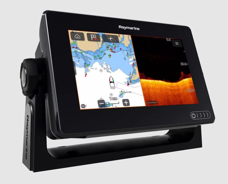 Raymarine Axiom 7 DV MFD with CHIRP DownVision, CPT-100 DVS Transducer & Navionics+ Chart  • E70364-02-NAG