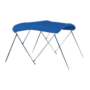 Carver Pacific Blue Sunbrella Acrylic Round Tube 3-Bow Bimini Top Kit, 6' L x 79