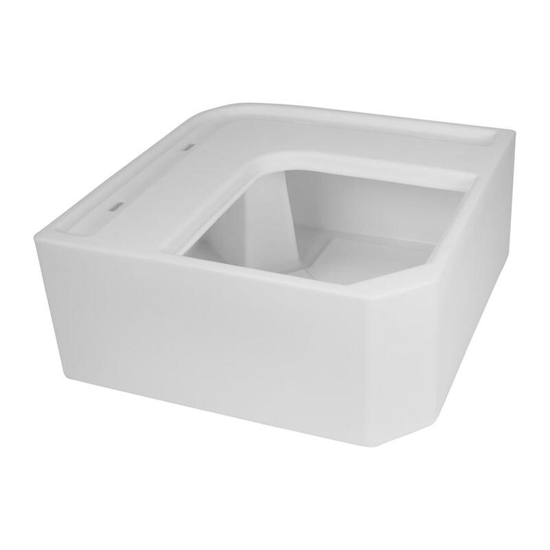 Wise Deluxe Pontoon Radius Corner Section Base Only, White  • 8WD133-1B-204