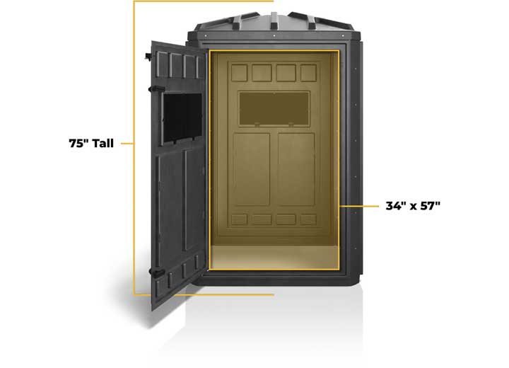 Maverick Hunting Booner 4-Panel Hard-Sided Hunting Blind with Tinted Horizontal Windows  • 00205