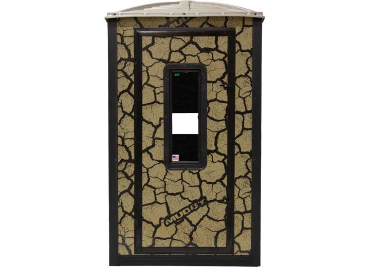 Muddy Gunner Steel Box Blind, Cracked Mud Camo  • MUD-BBBST1000