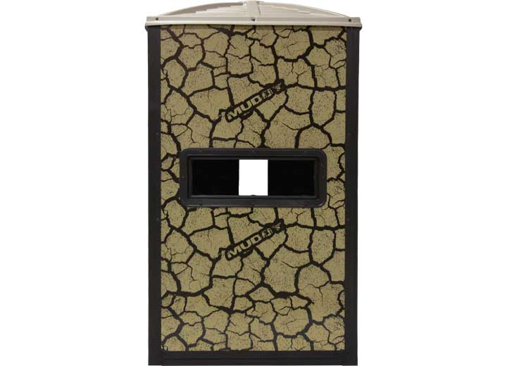 Muddy Gunner Steel Box Blind, Cracked Mud Camo  • MUD-BBBST1000