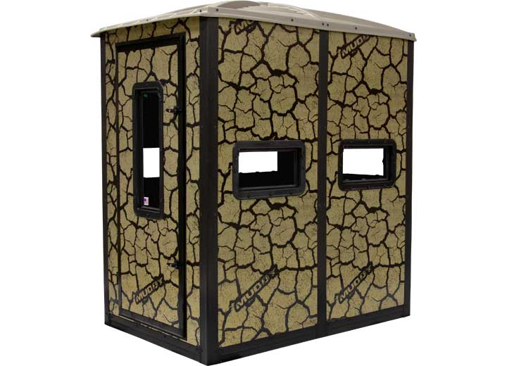 Muddy Striker Steel Box Blind, Cracked Mud Camo  • MUD-BBBST2000