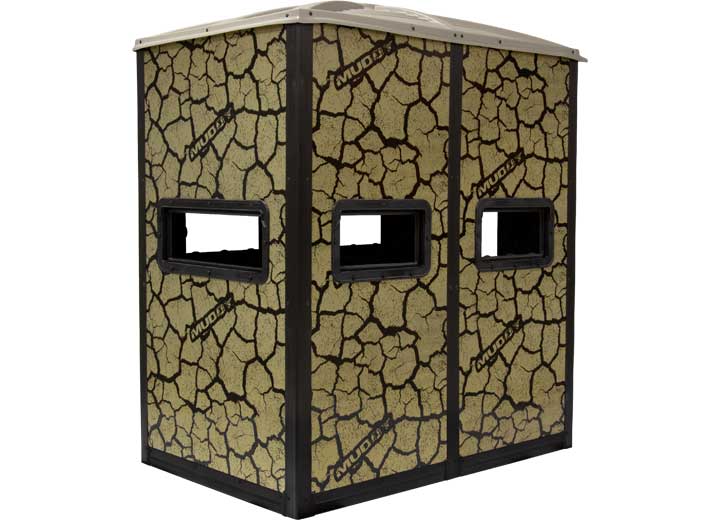 Muddy Striker Steel Box Blind, Cracked Mud Camo  • MUD-BBBST2000