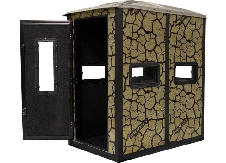 Muddy Striker Steel Box Blind, Cracked Mud Camo  • MUD-BBBST2000