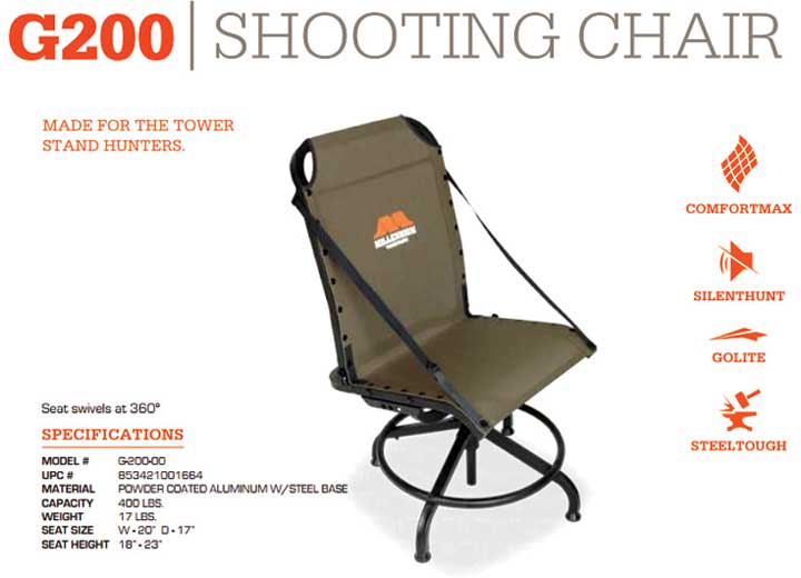 Millennium G200 Shooting Chair  • G-200-00