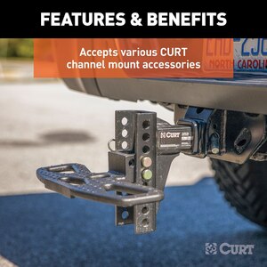 Curt Adjustable Channel Mount w/ 2-5/16