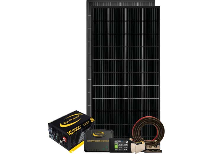 Go Power PowerTrak 400-Watt Solar & Inverter/Charger System  • GP-PT-400