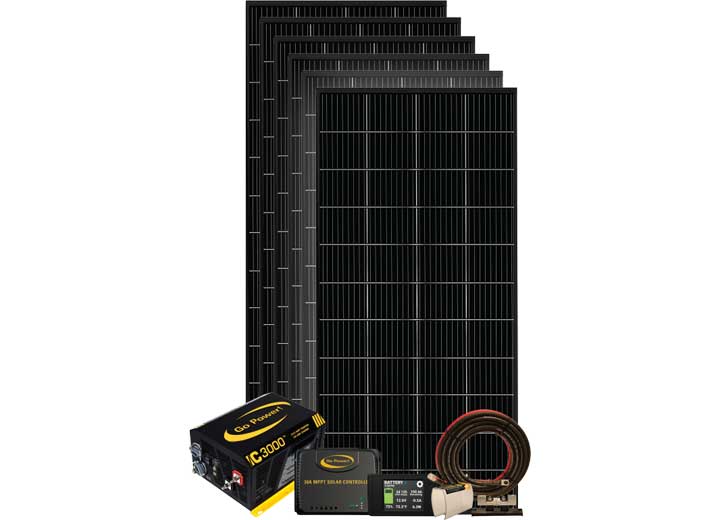 Go Power PowerTrak 1200-Watt Solar & Inverter/Charger System  • GP-PT-1200