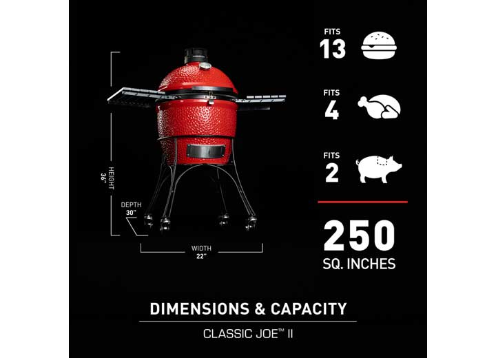 Kamado Joe Classic Joe Series II Grill with Cart - 18