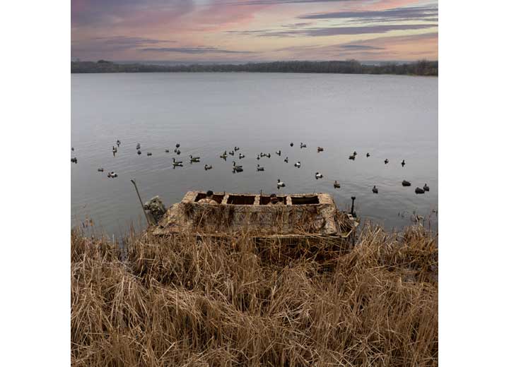 Beavertail 1800 Series Boat Blind, Karma Wetland, Fits 17' - 18' Boats, Up To 86