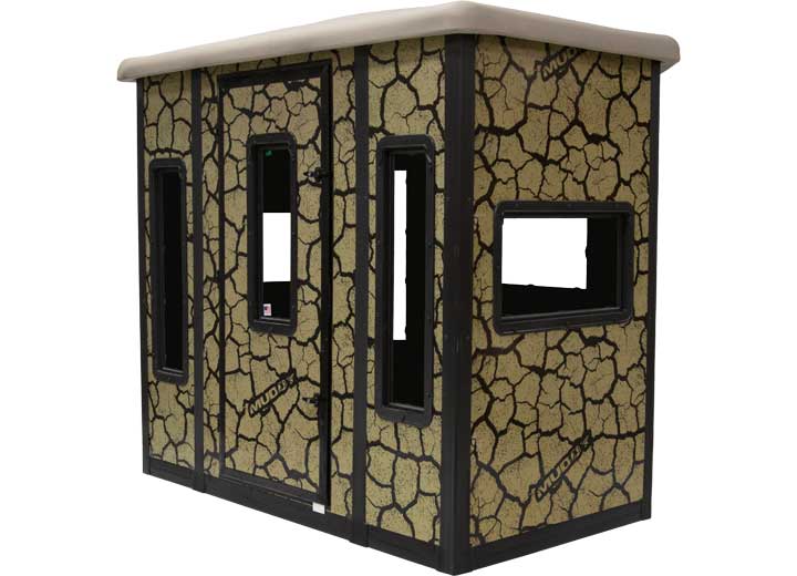 Muddy Penthouse Steel Box Blind, Cracked Mud Camo  • MUD-BBBST7000