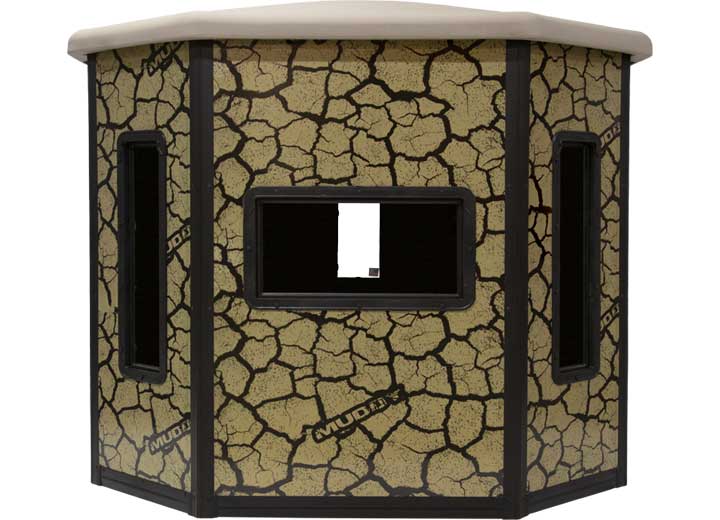 Muddy Penthouse Steel Box Blind, Cracked Mud Camo  • MUD-BBBST7000