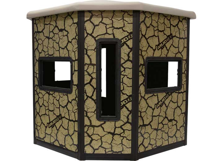 Muddy Penthouse Steel Box Blind, Cracked Mud Camo  • MUD-BBBST7000