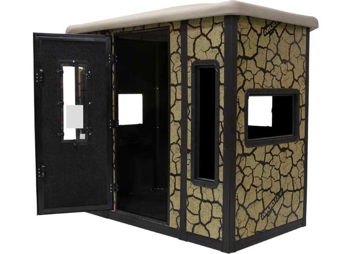 Muddy Penthouse Steel Box Blind, Cracked Mud Camo  • MUD-BBBST7000