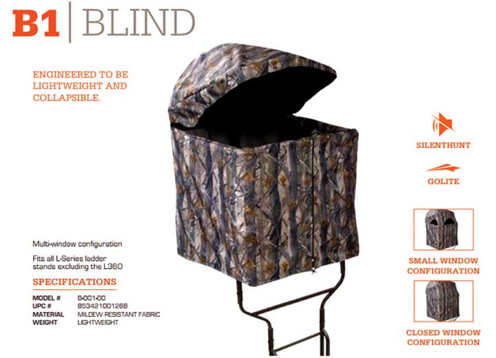 Millennium B1 Blind for L110 & L220 Ladder Stands  • B-001-00