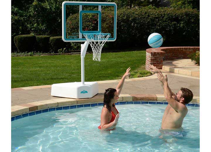 Dunn-Rite Splash & Shoot Clear Adjustable Height Premium Pool Basketball Hoop  • B6000C