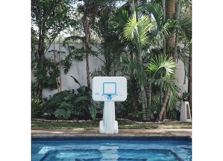 Dunn-Rite PoolSport Stainless Combo Poolside Basketball and Volleyball Game Set  • BV700