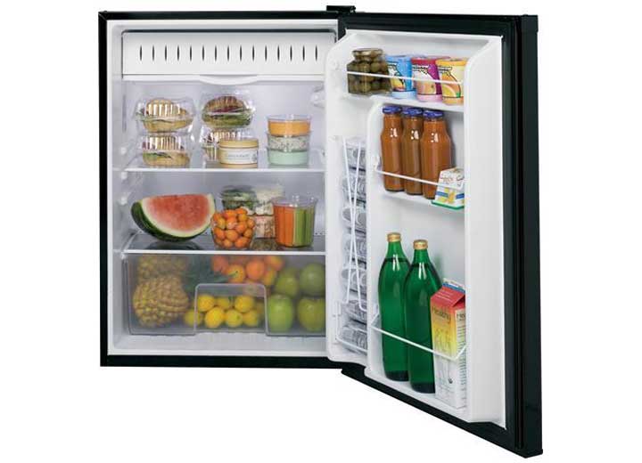 GE Appliances 5.6 Cubic Ft Mini-Fridge - 12 Volt DC - Black  • GCV06GGNBB