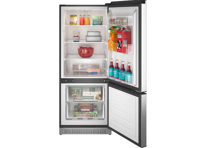 GE Appliances Profile 10.0 cu. ft. 12V DC Bottom Freezer Refrigerator  • PBV10RSTSS