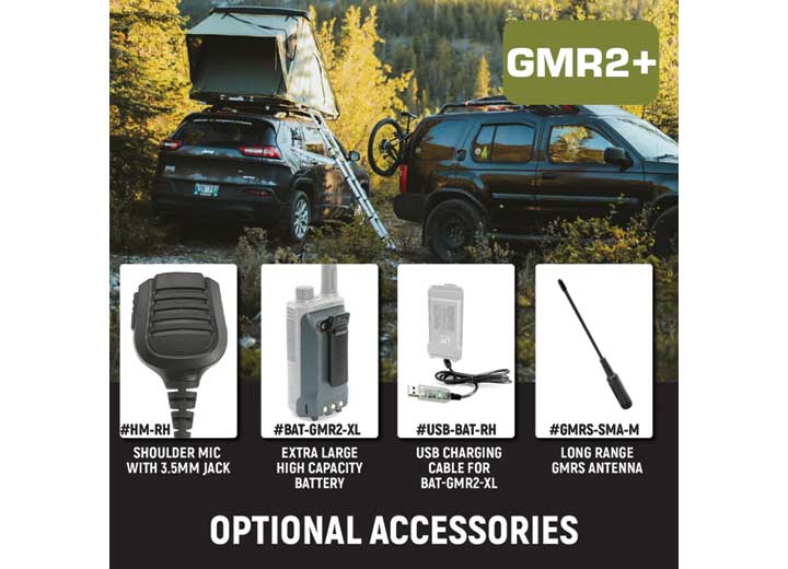 Rugged Radios GMR2 PLUS - GMRS / FRS Two Way Handheld Radio  • GMR2-PLUS-ORN