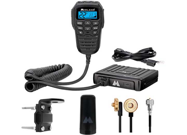 Midland MXT275 MicroMobile GMRS 15-Watt Two-Way Radio Bundle  • MXT275VP4