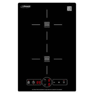 Pinnacle 2-Burner Built-In Induction Cooktop, Electric Ignition, 1800W, 13