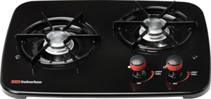 Suburban Mfg Replacement Drop-In Cooktop SDN2U, Black  • 3070ABK