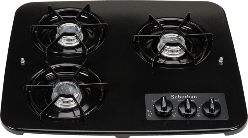 Suburban Replacement Drop-In Cooktop, Black  • 2940ABK