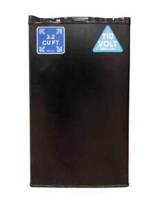 Everchill RV Refrigerator - 110V, 3.2 cu. ft., Right Hinge, Black with Stainless Steel Trim  • BC-90RHH