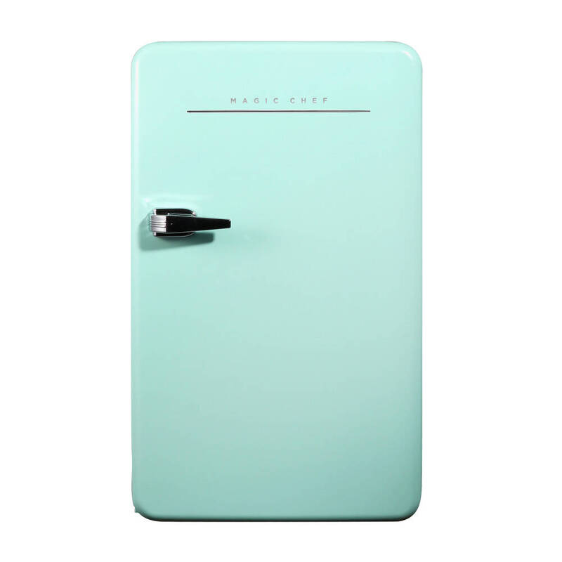 Magic Chef 3.2 cu. ft. Retro Mini Refrigerator, Mint Green  • MCR32CHM